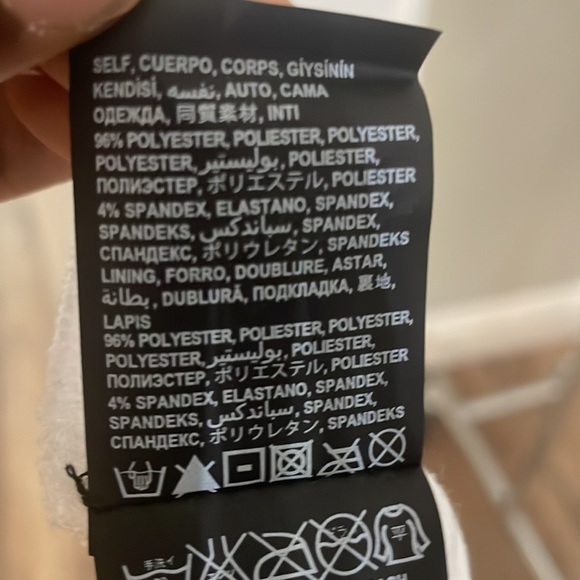 bebe low back multi striped black, white, and red dress with Spaghetti straps - Picture 4 of 8